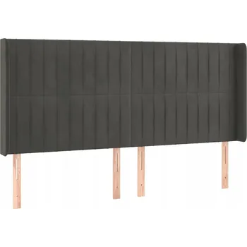VidaXL Čelo postele s ušima, tmavě šedé,