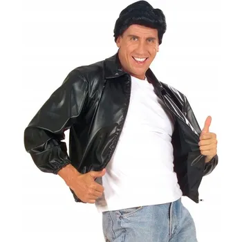 Moto bunda BUNDA IMITACE KŮŽE RETRO ČERNÁ DANNY 50. LÉTA M/L