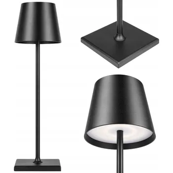 Lampička Stolní lampička Solio černá 3W LED bezdrátová s akumulátorem, nabíjení USB-C