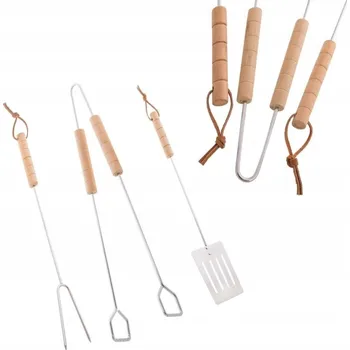 Příslušenství pro gril SADA PŘÍSLUŠENSTVÍ KE GRILOVÁNÍ GRILU 3 DÍLNÁ SADA NÁŘADÍ NA GRIL