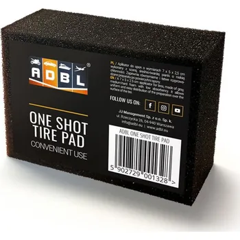 Aplikátor na pneumatiky ADBL One Shot Tire Pad 7x5x2,5 cm černý
