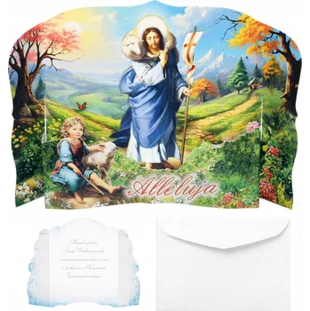 Velikonoční přání s obálkou Karnet Velikonoce 3D Velikonoční přání