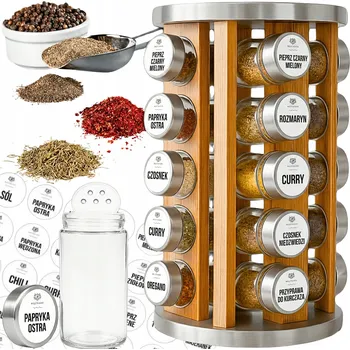 Dóza na potraviny Stojan na koření s dózami na koření XL