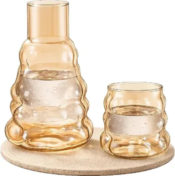 Sklenice Sada BUBBLE: sklenice + Džbán 2 ks. T316