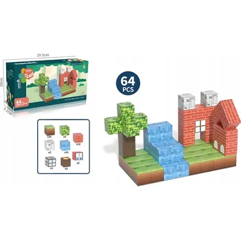 ostatní stavebnice Stavebnice ŠESTIAN – 64 dílků