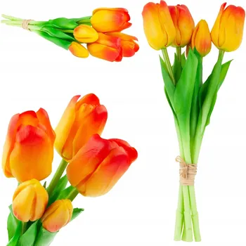 umělá květina Umělé tulipány Top Gift oranžové 30 cm 5 kusů