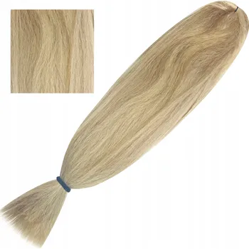 Příčesek Syntetické vlasy Kanekalon Super Soft, umělé, světlá blond 60 cm #BM12/220