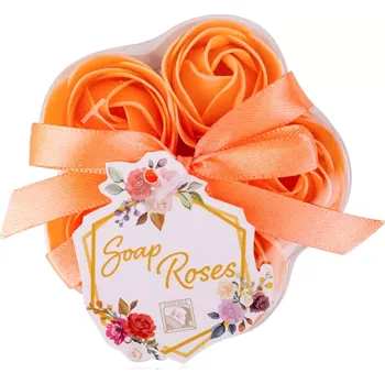 Kosmetika Accentra Mýdlové růže v krabičce 5 ks Meruňková sada