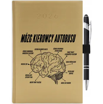 Kalendář Knižní kalendář 2026 A5 FunnyCase zlatý