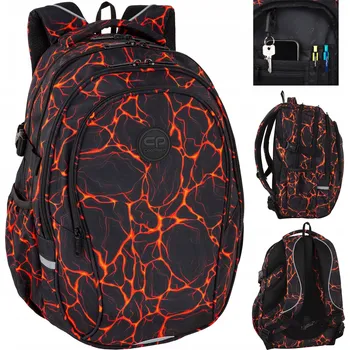 Školní batoh Školní batoh vícekomorový CoolPack černý, červený, oranžový, 29 l