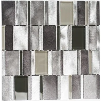 Obklad Mozaika WzorcowniaStudio 30,1 x 30,1 cm, odstíny šedé a stříbrné