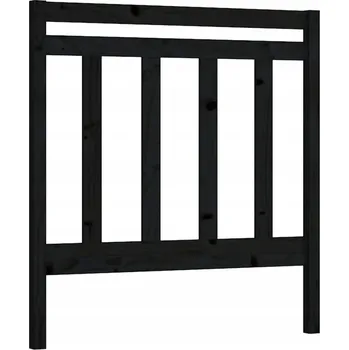 VidaXL Čelo postele, černá, 95x4x100 cm, masiv