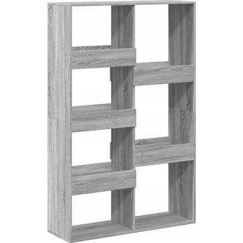 Knihovna Regál, šedý dub sonoma, 100x33x155,5 cm