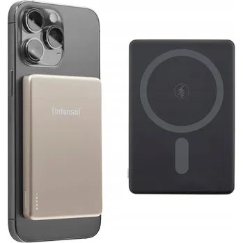 Powerbanka Elegantní Power Banka 5000 mAh USB-C a Qi, Champagne, Intenso