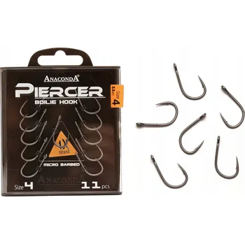 Rybářský háček Háčky na boilie Anaconda Piercer 4 1 1 Ks s Háčky