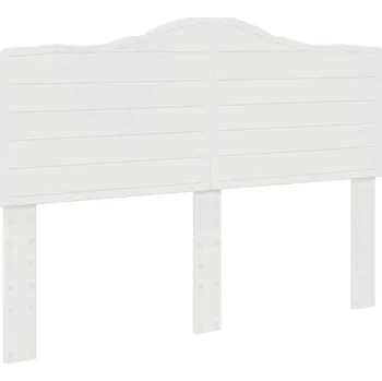 Čelo postele s čelo Lesklá Bílá 150 cm Kompozitní dřevo
