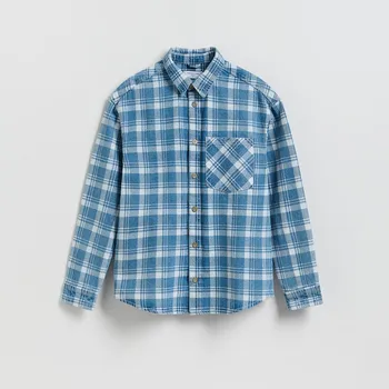 Reserved - Džínová košile regular fit - modrá - 693IR-55J - 693IR-55J-S