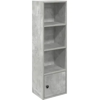 Knihovna Regál VidaXL 24 x 102 x 31 cm, světle šedý betonový vzhled