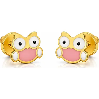 Náušnice Brilio Hravé náušnice ze žlutého zlata Sovičky 14/168.771/17ROSA + 2 měsíce na vrácení zboží