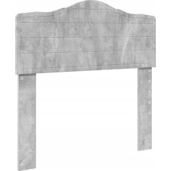 Čelo postele s čelo Betonově šedá 75 cm Kompozitní dřevo