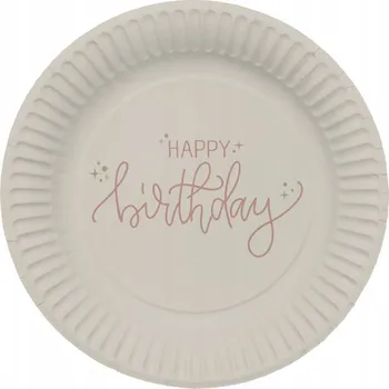 Party nádobí Folat talíře k narozeninám 23 cm 8 ks