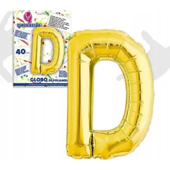 Balónek Balónek ve tvaru písmene - zlatý, 40 cm, ideální na večírky