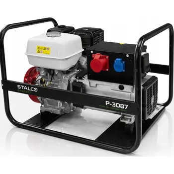 Elektrocentrála Přenosná elektrocentrála třífázová Stalco 8700 W benzínová 400V