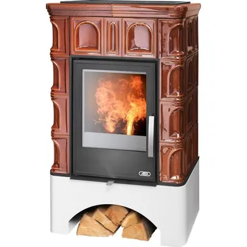 Krbová kamna Kachlová kamna ABX Britania KP I rovný sokl, hnědá