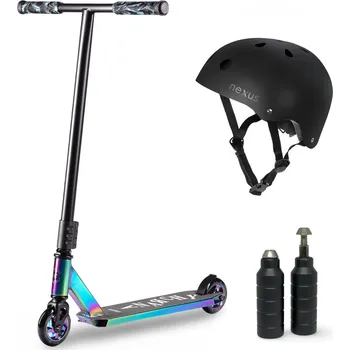 Koloběžka Výhodný freestyle set SKITT ANARCHY, Rainbow