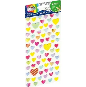 samolepka Samolepky vypouklé srdíčka barevný mix GR-NP150 Fiorello