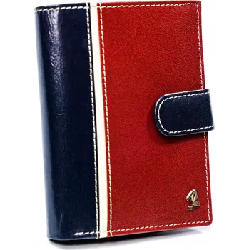 Peněženka Pánská barevná svislá peněženka Barva: Modrá - červená