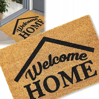 Rohožka VENKOVNÍ VSTUPNÍ ROHOŽKA PŘED DVEŘE 40x60 GUMOVÁ KOKOSOVÁ NA BOTY