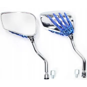 Zrcátko pro motocykl Zrcátka motocykl chopper M8 M10 kostlivec chrom