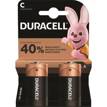 Článková baterie 2x Alkalická baterie C R14 1,5V Duracell
