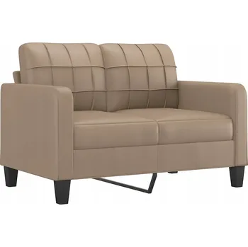 Pohovka Dvojmístná pohovka, barva cappuccino, 120 cm, imitace kůže