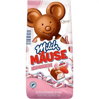 Bonbon Choceur Milch Mause Erdbeere Bonbóny 210g