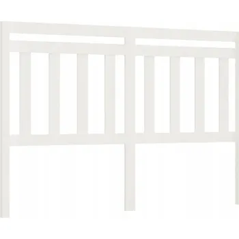 Čelo postele VidaXL , bílé, 156x4x100 cm, masivní