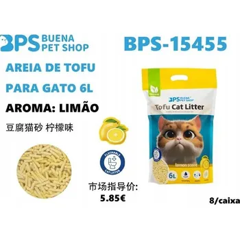 Podestýlka pro kočku Tofu stelivo pro kočky s vůní citronu - 6L