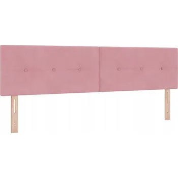 VidaXL Čelo postele Nástěnný s čelo Růžová 180 cm samet