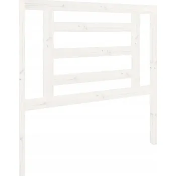 Čelo postele VidaXL , bílé, 96x4x100 cm, masivní