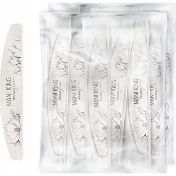 Pilník na nehty 180/240 Půlměsíc Slim v obalu Flora Mani King 50 ks