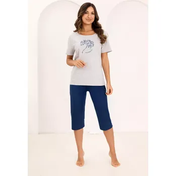 Pánská móda DÁMSKÉ PYŽAMO 732 W/26 tmavě modrá L