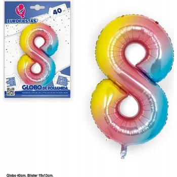 Balónek Ouda Party - Hliníkový balónek s číslem, 40 cm, různé odstíny