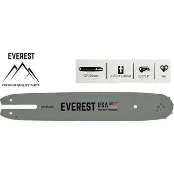 Vodící lišta UNIVERZÁLNÍ VODÍCÍ LIŠTA 12" 3/8LP 1,3mm 44ogn. EVEREST