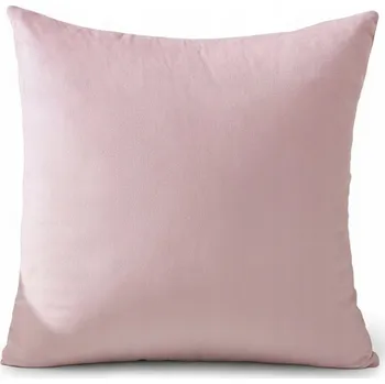 Povlak na polštářek Velurový povlak na polštář 40x40 dekorativní Pudrová Růžová
