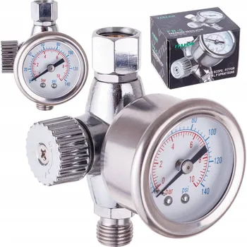 Příslušenství ke kompresoru REDUKTOR TLAKU VZDUCHU PRO LAKOVACÍ PISTOLE 10 BAR 1/4 PALCE AUTO