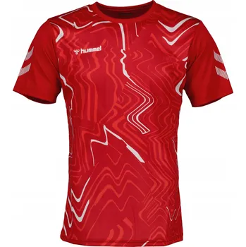 Dětská móda Hummel dětské tričko červené polyester velikost 116