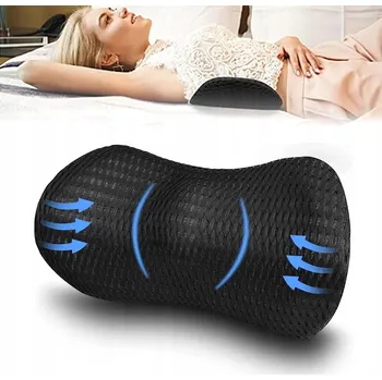 Polštář POLŠTÁŘ ORTOPEDICKÝ POLŠTÁŘ POD ZÁDA NA ŽIDLI DO AUTA PAMĚŤOVÁ PĚNA