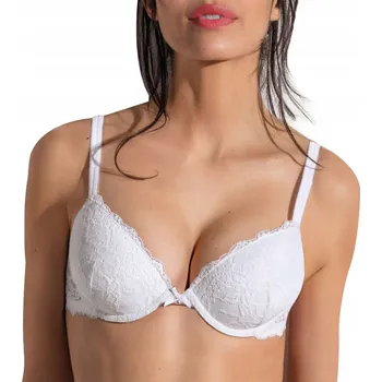 Podprsenka Podprsenka Sielei push-up bílá krajková 80B květinová polyamid