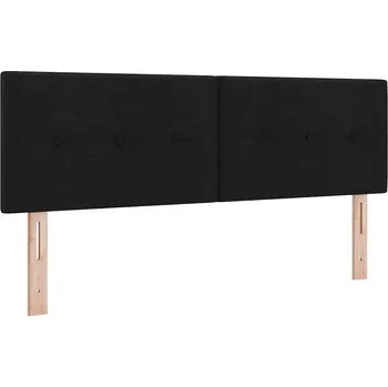 VidaXL Čelo postele s čelo Černá 140 cm textil